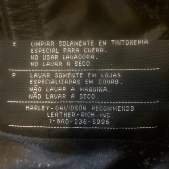**LIKE NEW**Distinctive Harley Davidson Women’s Leather Biker Jacket Small - Picture 13 of 14